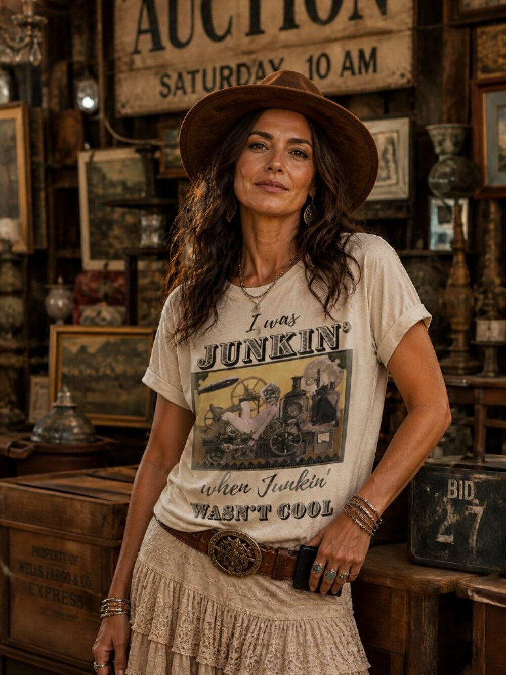 "JUNKIN' WHEN JUNKIN' WASN'T COOL" T-Shirt